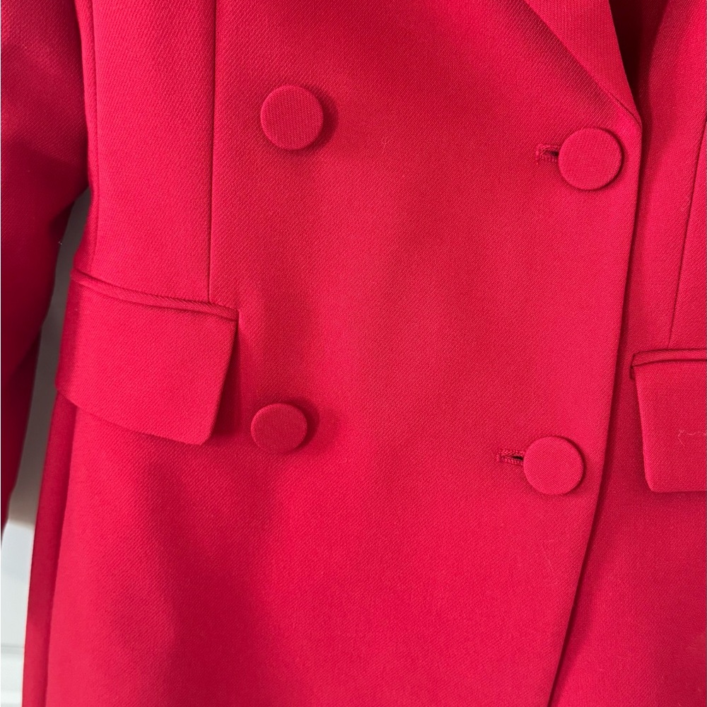 H&M Red Double-Breasted Mini Dress - Picture 3 of 6